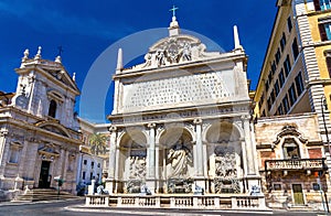 Fontana dell'Acqua Felice in Rome