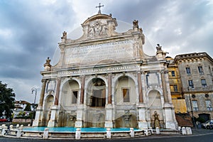 Fontana dell `Acqua Paola, Il Fontanone on Janiculum hill. Rome. Italy