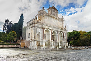 Fontana dell `Acqua Paola, Il Fontanone on Janiculum hill. Rome. Italy