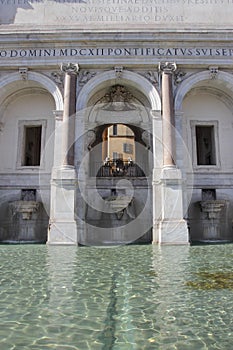 The Fontana dell'Acqua Paola in Rome