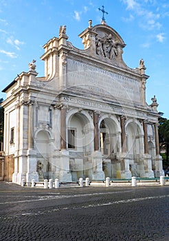 The Fontana dell`Acqua Paola in Rome, Italy