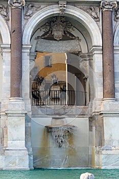 The Fontana dell`Acqua Paola in Rome, Italy