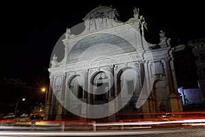 Fontana dell Acqua Paola in Rome, night view