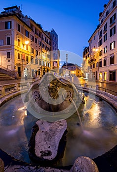 Fontana della Barcaccia. Rome. Italy. photo