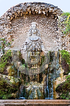 Fontana della Natura in Villa D-este at Tivoli - Rome photo