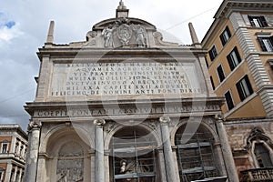 Fontana dellAcqua Felice - Fountain of Moses - Rome, Italy