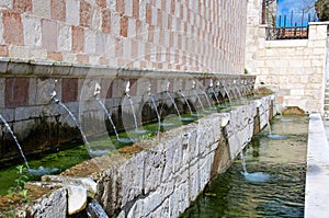 Fontana delle 99 Cannelle, L'Aquila, Italy photo