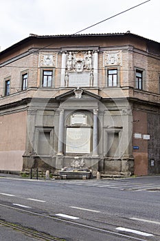 Fontana delle Conche from Rome city