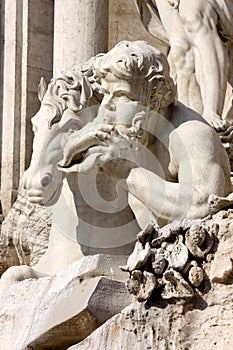 Fontana di Trevi, detail, Rome, Italy