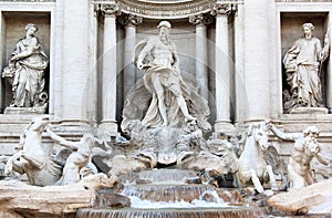 Fontana di Trevi at Piazza di Trevi, Rome, Italy photo