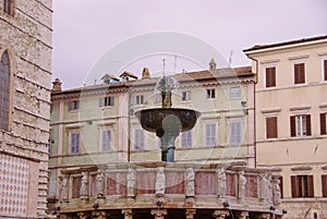 The Fontana maggiore in Perugia