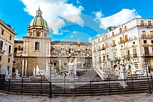 Fontana Pretoria in Palermo, Sicily, Italy