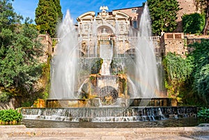 Fontane del Nettuno e dell` Organo at Villa D`este in Tivoli, Italy