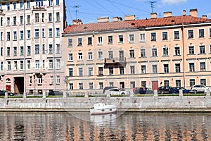 The Fontanka river embankment in St. Petersburg