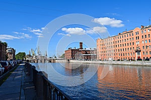 The Fontanka river embankment in St.Petersburg