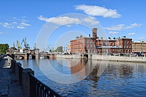 The Fontanka river embankment in St.Petersburg