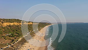 Fonte da Telha Beach and Atlantic Ocean. Portugal. Aerial View