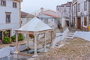 Fonte da vila spring at Castelo de Vide town in Portugal