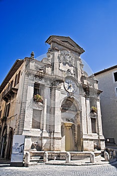 Fonte di Piazza. Spoleto. Umbria.