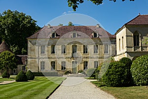 The Fontenay Abbey on the town of Montbard