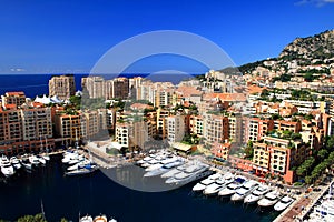 Fontvieille harbour, Monaco photo