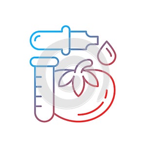 Food additives and preservatives gradient linear vector icon