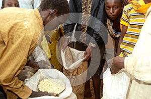 Food aid in Burundi.