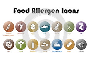 Food Allergen Icons