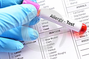 Food allergy test