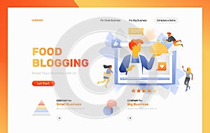 Food Blogging Web Page Header