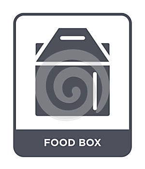 food box icon in trendy design style. food box icon isolated on white background. food box vector icon simple and modern flat