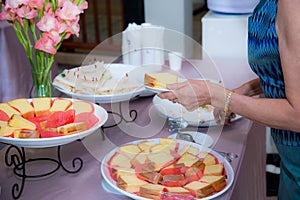 Food Buffet Catering Dining Eating Party Sharing Concept.