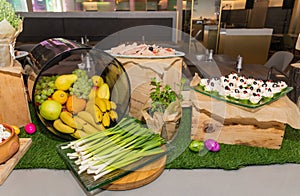 Food Buffet Catering Dining Eating Party Sharing Concept, Easter brunch buffet in a hotel or event