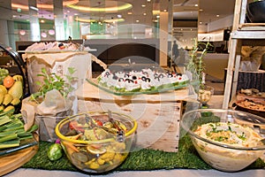 Food Buffet Catering Dining Eating Party Sharing Concept, Easter brunch buffet in a hotel or event