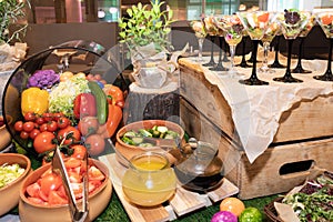 Food Buffet Catering Dining Eating Party Sharing Concept, Easter brunch buffet in a hotel or event