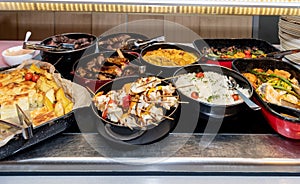 Food Buffet Catering Dining Eating Party Sharing Concept, Easter brunch buffet in a hotel or event