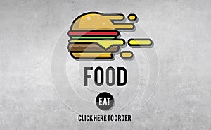 Food Burger Dining Eating Nourishment Concept