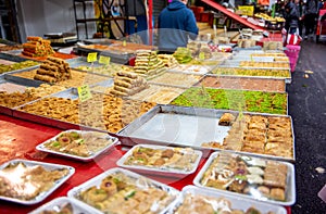 Food in Carmel Market, Tel Aviv, Isreal.