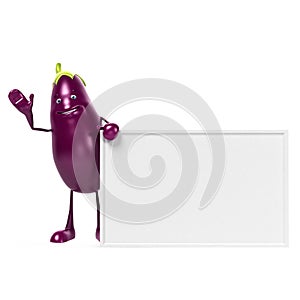 Food character - aubergine