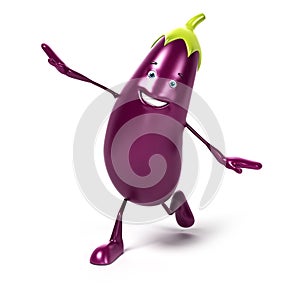 Food character - aubergine