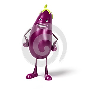 Food character - aubergine