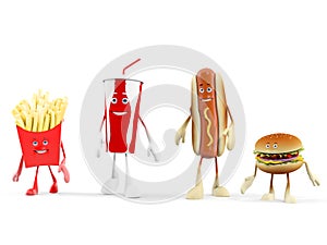 Food character - fast food