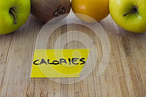 Food choice concept, fruit calories