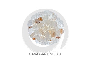 Food circle pink salt himalayan