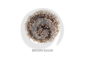 Food circle round brown sugar