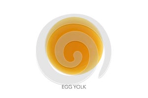 Food circle round egg yolk