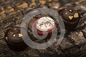 Food : Close up of luxury, small cupcakes. 21 photo