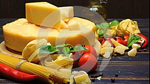 Food concept. Vegetables isolated on white background. Food ingredient pattern. Banner