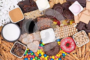 Food containing too much sugar