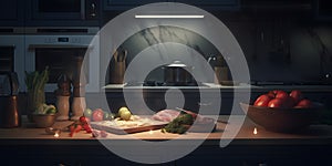 Food Cooking Recipes Baking Healthy Eating dynamic lightn generative AI photo